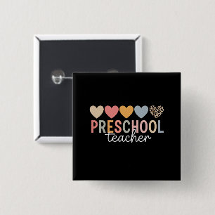 Teacher Preschool Back to School Button