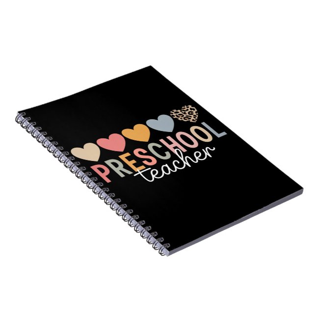 Teacher Preschool Back to School  Notebook (Right Side)