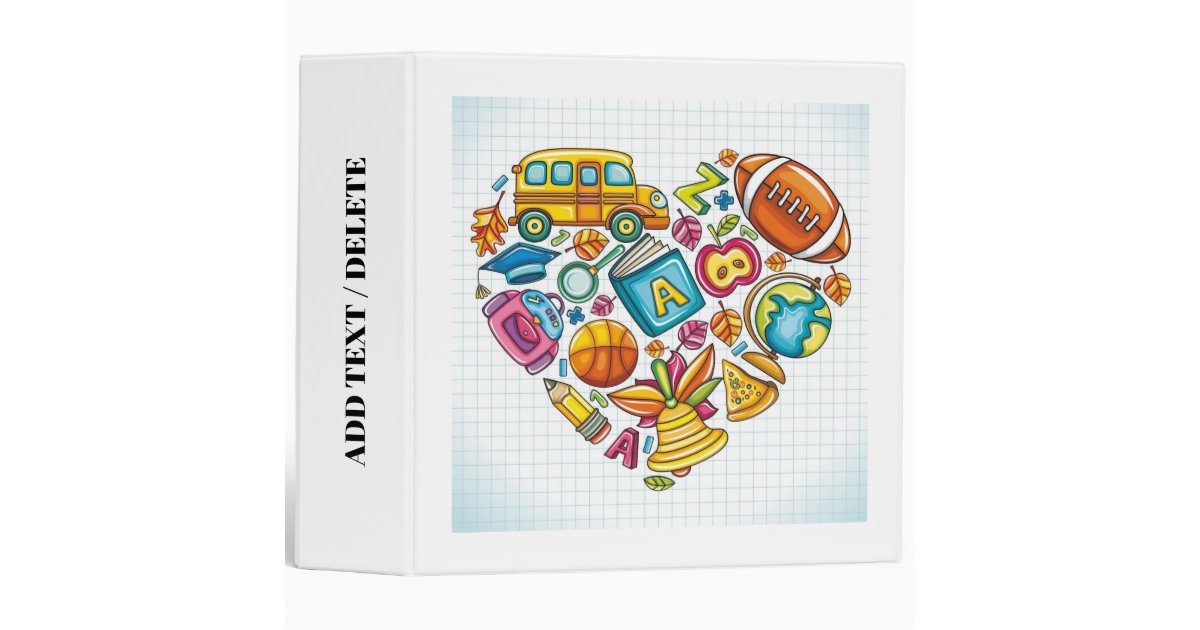 Teacher / Principal School Binder - See Back | Zazzle