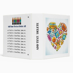 Teacher / Principal School Binder - See Back | Zazzle