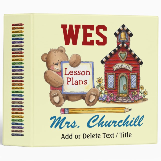 Teacher / Principal School Binder - SRF (Front/Spine)