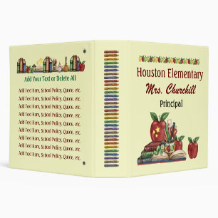 Teacher / Principal School Binder - SRF