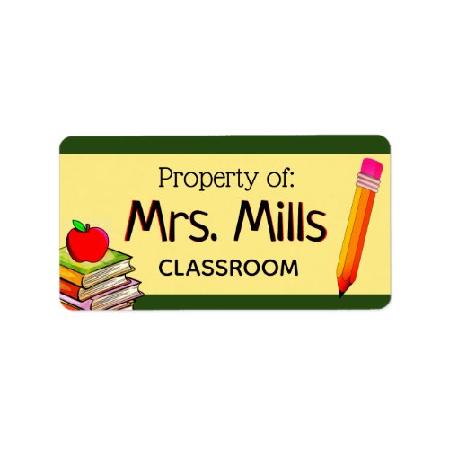 Teacher Property Classroom Label Stickers