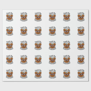 Teacher Pumpkin Shirt Cute Halloween Class Design_ Wrapping Paper