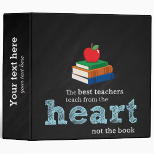 Teacher quote 3 ring binder