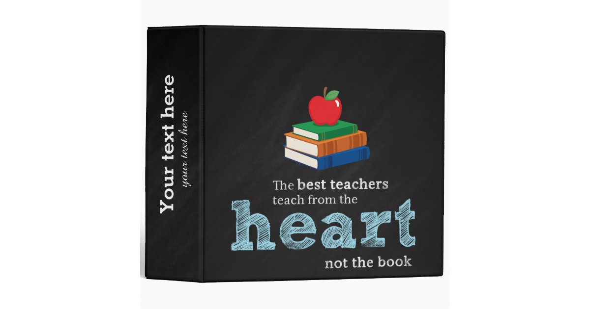Teacher quote 3 ring binder Zazzle
