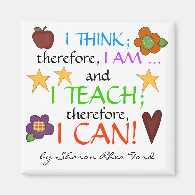 Teacher Quote Magnet (Front)