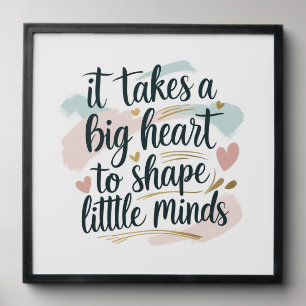 Teacher Quote Peel and Stick Photo Tile – It Takes