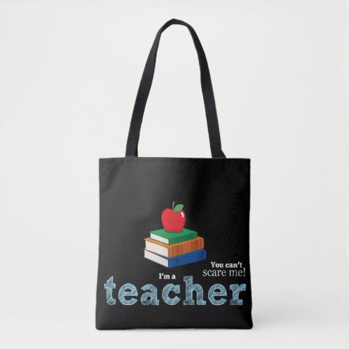 Teacher quote typography tote bag