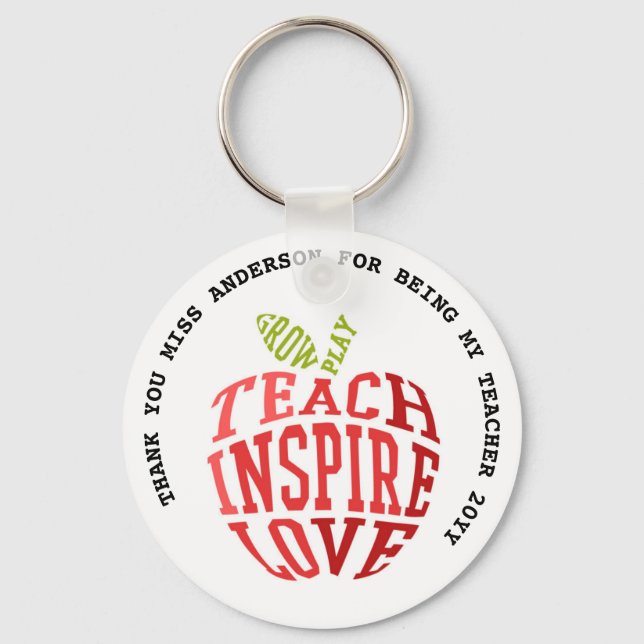 Teacher Quotes Appreciation Retirement Farewell    Keychain (Front)