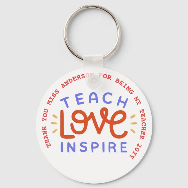 Teacher Quotes Appreciation Retirement Farewell    Keychain (Front)