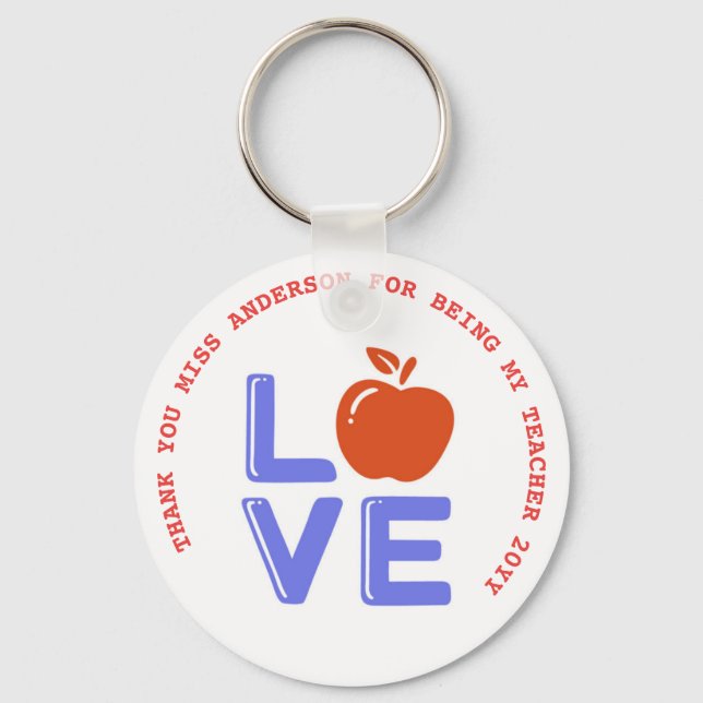 Teacher Quotes Appreciation Retirement Farewell    Keychain (Front)