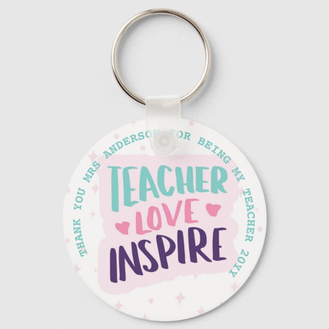 Teacher Quotes Appreciation Retirement Farewell    Keychain (Front)