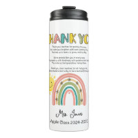 teacher rainbow poem end of year greetings