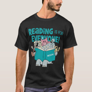 Teacher Read Book Club Piggie Elephant Pigeons Fun T-Shirt