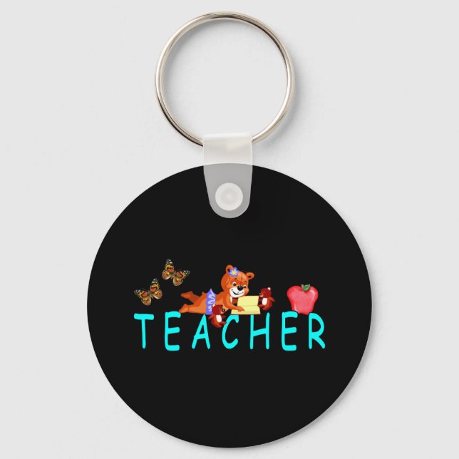 Teacher Reading Keychain (Front)