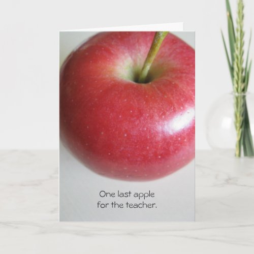 Teacher Retirement Apple Card