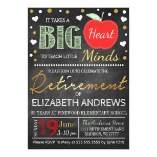 teacher retirement invitations zazzle