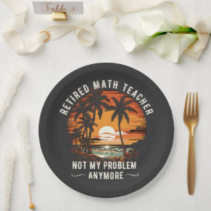 teacher retirement class of 2026 teacher's day paper plates