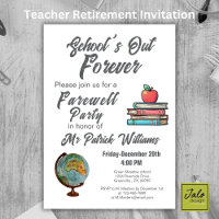 Teacher Retirement Colorful Nostalgic Classic  