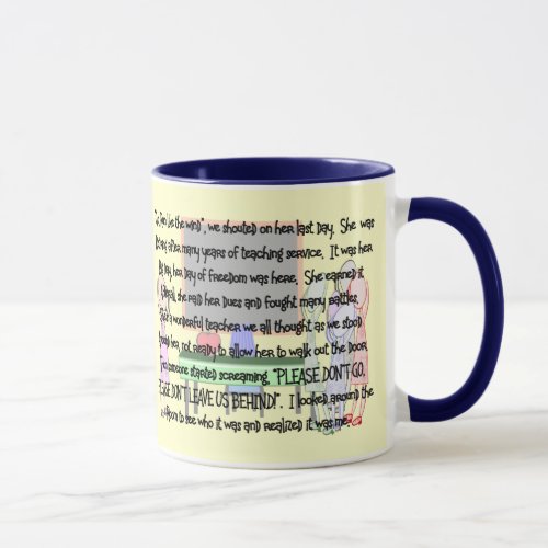 Teacher Retirement Dont Go Story Art Gifts Mug