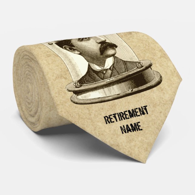 Teacher retirement gift Personalized Neck Tie (Rolled)