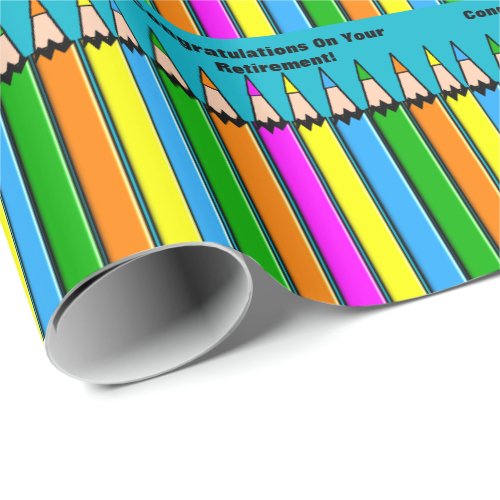 Teacher Retirement Gift Wrapping Paper