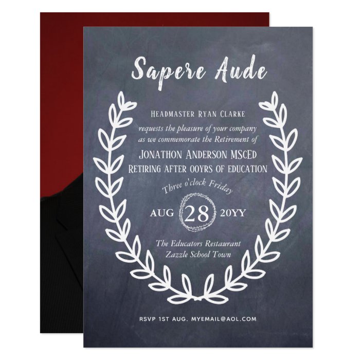 Teacher Retirement Invitations Professor Lecturer Zazzle Invitations Professor Lecturer