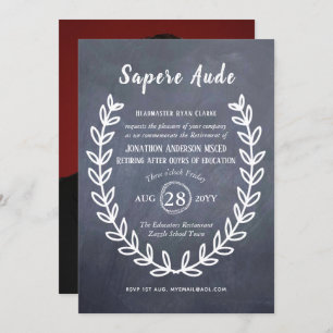 Teacher Retirement Invitations Professor Lecturer