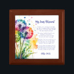 Teacher Retirement keepsake with rainbow dandelion Gift Box<br><div class="desc">Teacher end of year gift or retirement gift. Designed by The Arty Apples Limited</div>