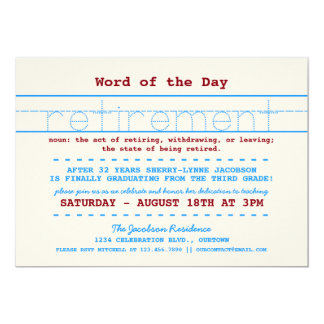 teacher retirement invitation