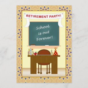 Teacher Retirement Party Invitation