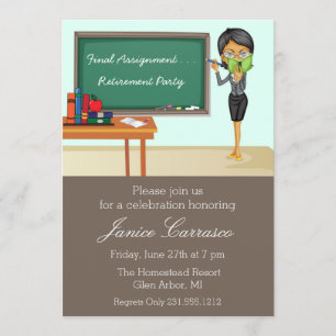 Teacher Retirement Party Invitation