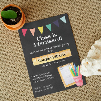 Teacher Retirement Party Invitation