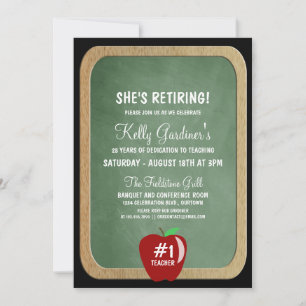 Teacher Retirement Party Invitation