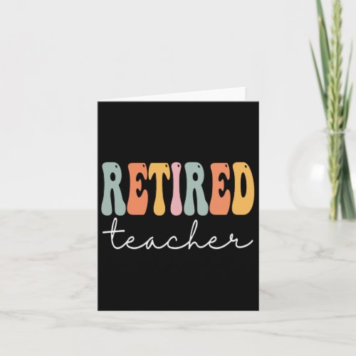 Teacher Retro Groovy Women Happy First Day Of Scho Card