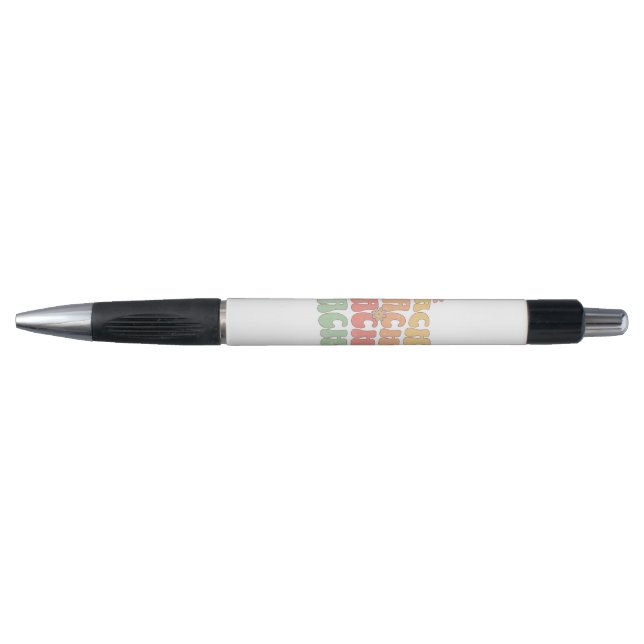Teacher retro style text design pen (Front)