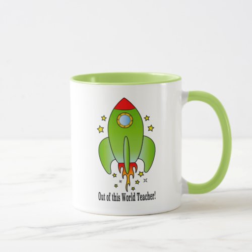 Teacher Rocket Ship Out_of_this World Mug