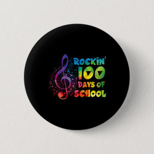 Teacher -rockin 100 Days Of School Music Key Button
