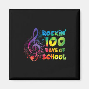 Teacher -rockin 100 Days Of School Music Key  Magnet