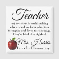 Teacher Pens Apple Red and Green Personalized Name