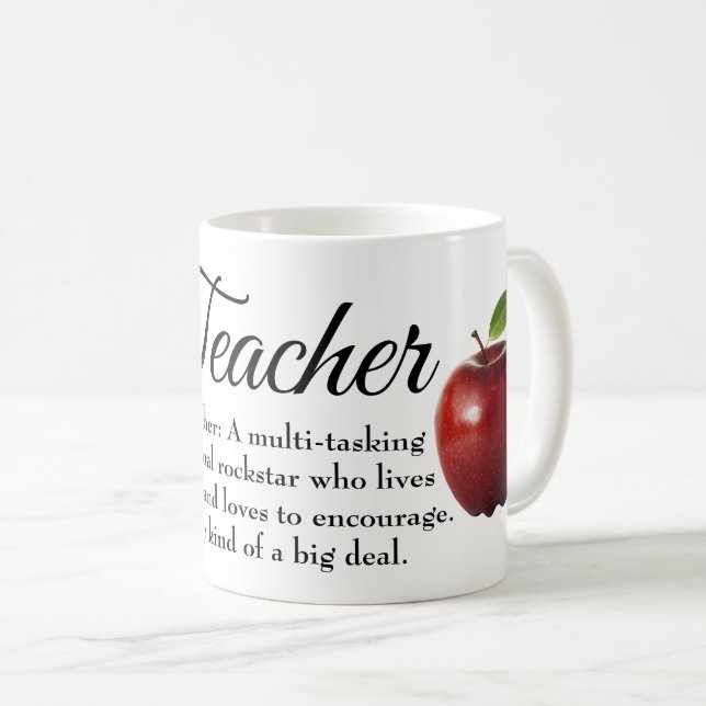 Teacher Rockstar mug (Front Right)