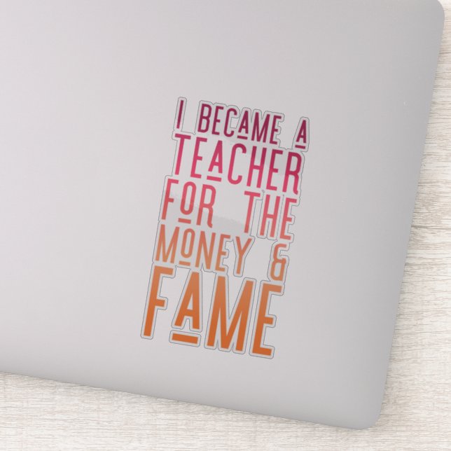 Teacher’s Life  Sticker (Detail)