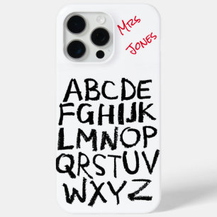 Teacher’s Personalized Alphabet iPhone 15 Pro Max Case