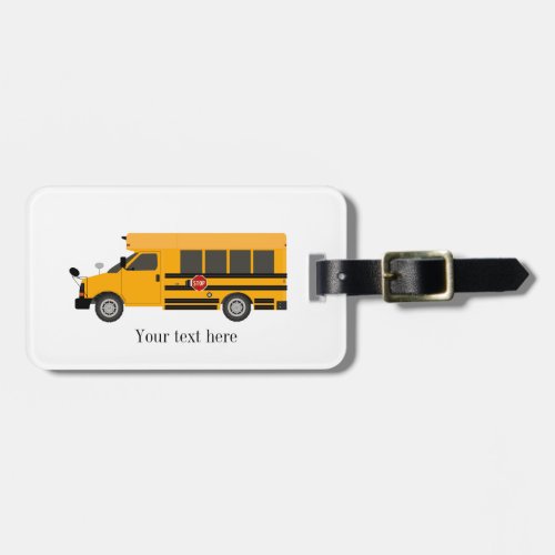 Teacher School Administrator Student Bus Luggage Tag