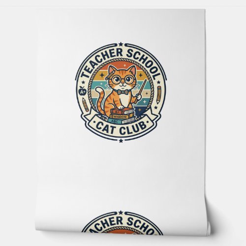 Teacher School Cat Cute Kitty Design - Teacher Sch Wallpaper