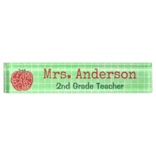 Teacher School Classroom Apple   Learn Baby   Name Plate