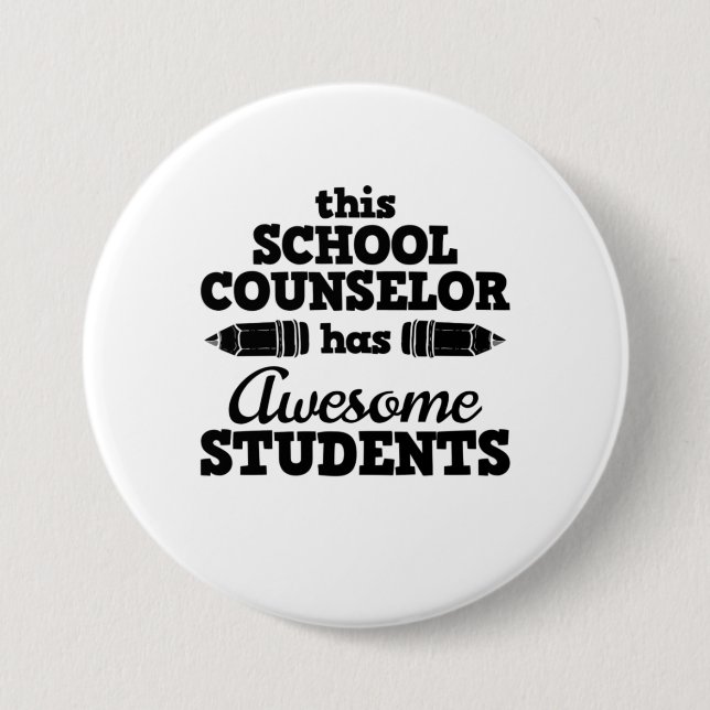 Teacher School Counselor Button (Front)