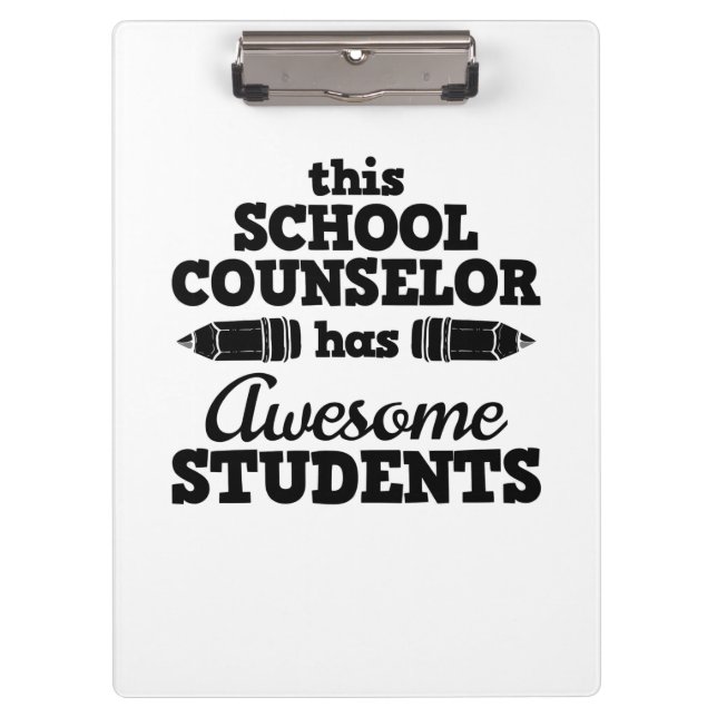 Teacher School Counselor Clipboard (Front)