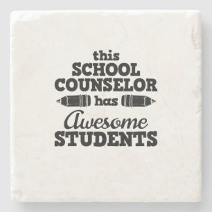 Teacher School Counselor Stone Coaster
